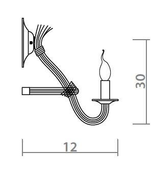 Бра Loft Rope Candle Bra в Саратове