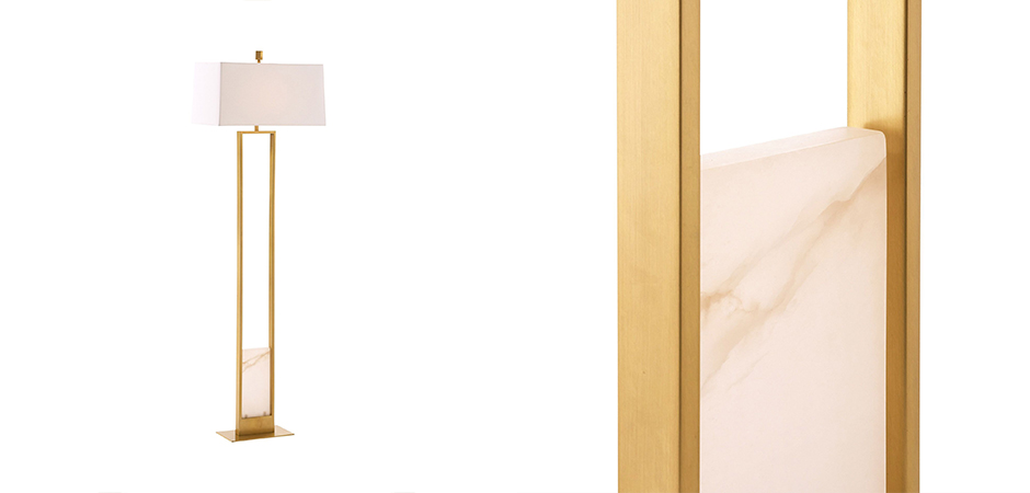 Торшер Arteriors MARKHAM FLOOR LAMP Brass Торшер Arteriors MARKHAM FLOOR LAMP Brass - Loft-Concept в Саратове