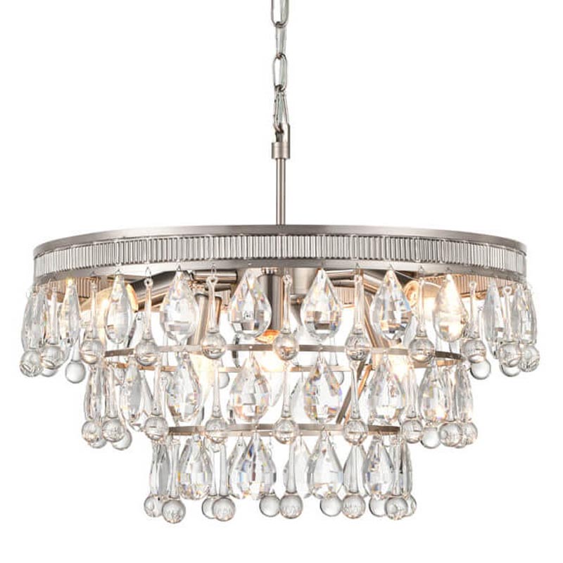 Люстра Freude Chandelier 50 Прозрачный (Transparent) Никель Сатин в Саратове | Loft Concept 