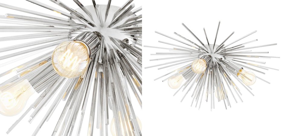 Потолочный светильник Ceiling Lamp Boivin Nickel Потолочный светильник Ceiling Lamp Boivin Nickel - Loft-Concept в Саратове