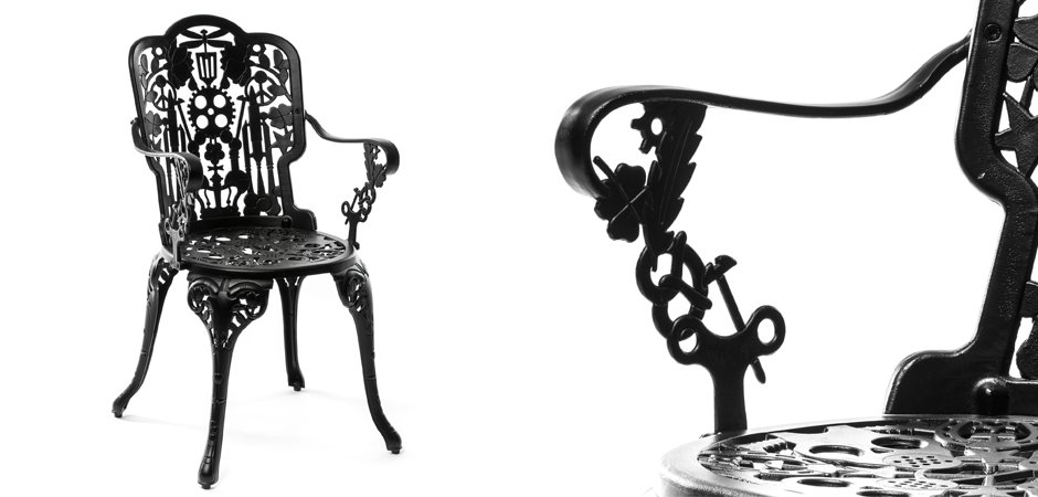 Стул Seletti Industry Collection ALUMINIUM ARMCHAIR – BLACK Стул Seletti Industry Collection ALUMINIUM ARMCHAIR – BLACK - Loft-Concept в Саратове