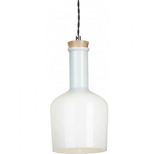 Подвесной светильник Glass Bottle Light 2 Белый в Саратове | Loft Concept 