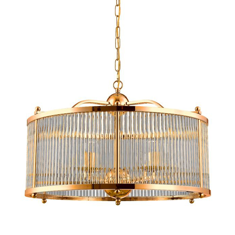 Люстра Gorden Gold Chandelier Золотой Прозрачное Стекло Люстра Gorden Gold Chandelier Золотой Прозрачное Стекло в Саратове | Loft Concept