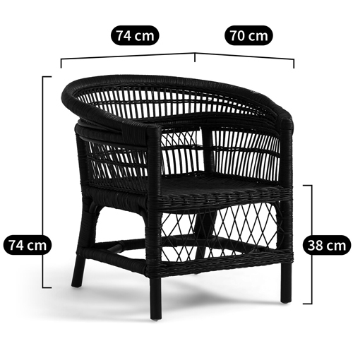 Кресло из ротанга Amadis Rattan Armchair в Саратове