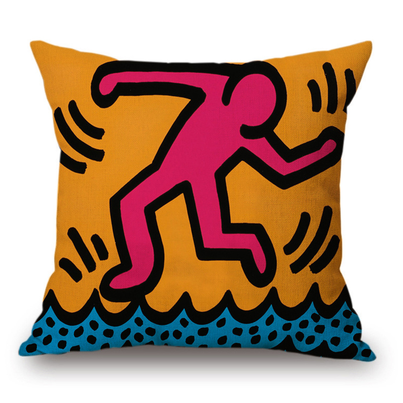 Подушка Keith Haring 4 Мульти в Саратове | Loft Concept 