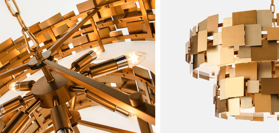 Люстра Gold Plate Chandelier 8 Люстра Gold Plate Chandelier 8 - Loft-Concept в Саратове