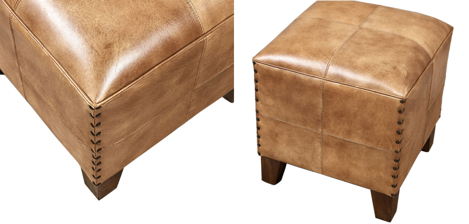 Пуф Leather Cube Puff - фото №1