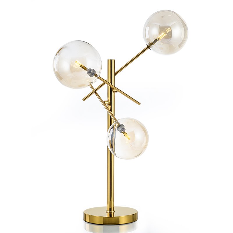 Настольная лампа Gallotti & Radice Bolle Table lamp Золотой Дымчатый (Smoke) в Саратове | Loft Concept 