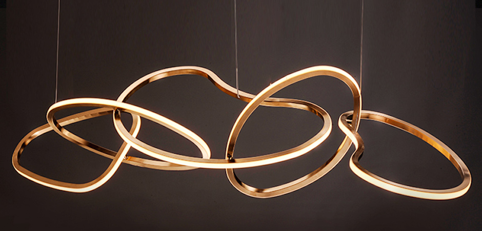 Unfolded Hanging RING Gold Unfolded Hanging RING Gold - Loft-Concept в Саратове