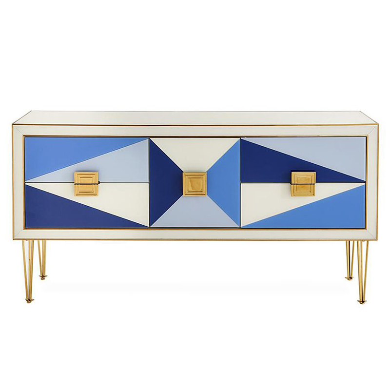 Комод JONATHAN ADLER HARLEQUIN CREDENZA - BLUE Мульти в Саратове | Loft Concept 