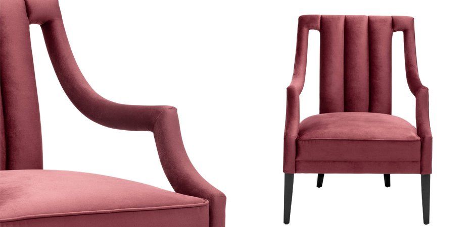 Кресло Eichholtz Chair Ermitage Bordeaux Кресло Eichholtz Chair Ermitage Bordeaux - Loft-Concept в Саратове