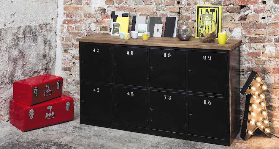 Комод в стиле Лофт с 8-ю дверцами Industrial Rust Eight Chest Комод в стиле Лофт с 8-ю дверцами Industrial Rust Eight Chest - Loft-Concept в Саратове