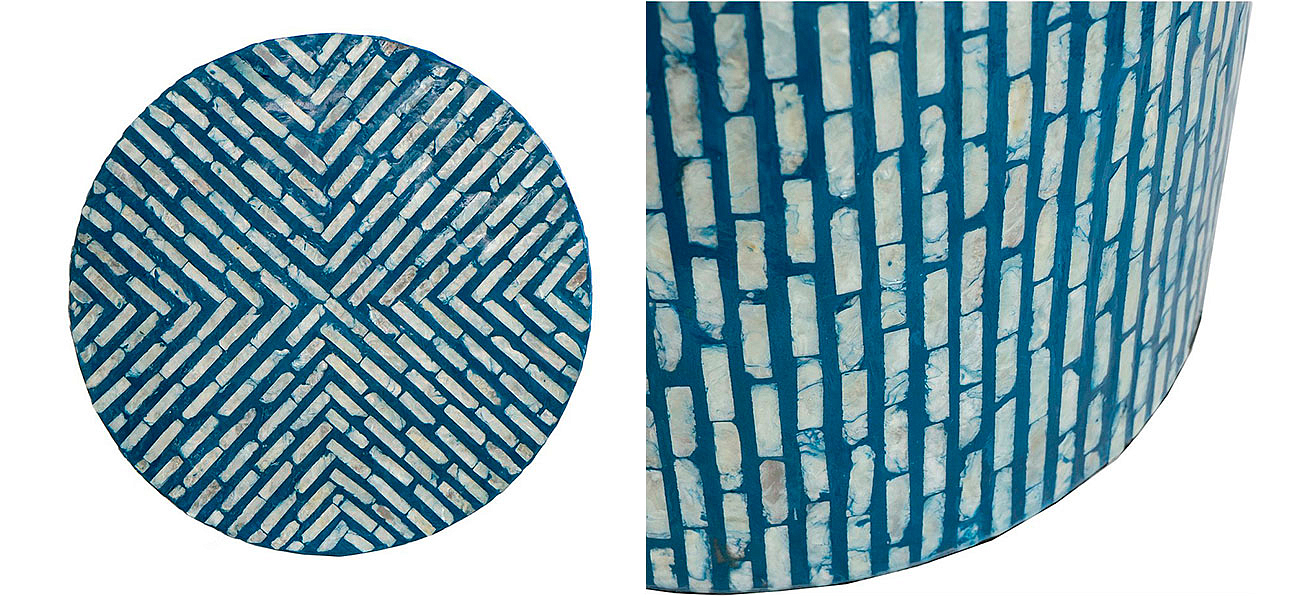 Столик с инкрустацией с перламутровым узором Dominic - фото №4