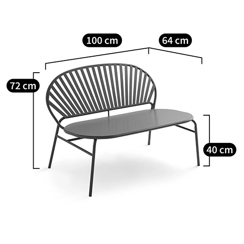 Зелёная скамья из стали Goodwin Metal Bench Green Зелёная скамья из стали Goodwin Metal Bench Green в Саратове