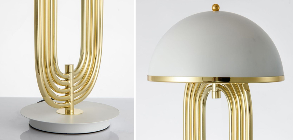 Настольная лампа Delightfull Turner Table Lamp White Настольная лампа Delightfull Turner Table Lamp White - Loft-Concept в Саратове