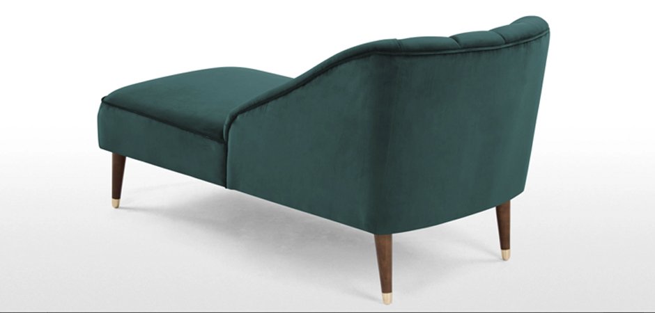Кушетка Chaise Longue, Peacock Blue Velvet Кушетка Chaise Longue, Peacock Blue Velvet - Loft-Concept в Саратове