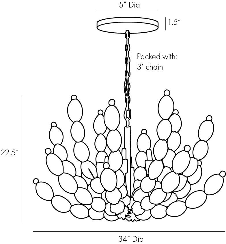 Люстра Arteriors INDI CHANDELIER в Саратове