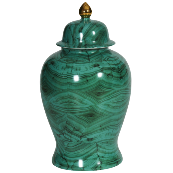 Ваза с крышкой Malachite Vase Малахит в Саратове | Loft Concept 