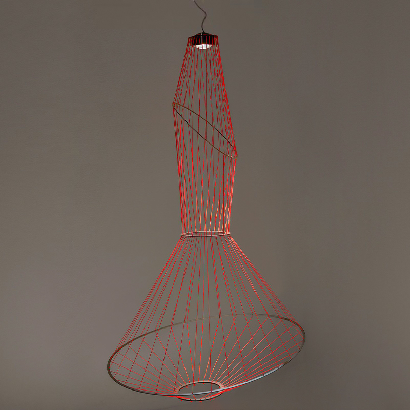 Люстра Light Threads Object Lighting Красный Черный в Саратове | Loft Concept 