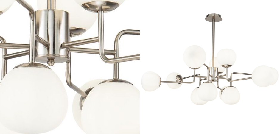 Люстра Tiepolo Ball Chandelier Nickel 12 Люстра Tiepolo Ball Chandelier Nickel 12 - Loft-Concept в Саратове