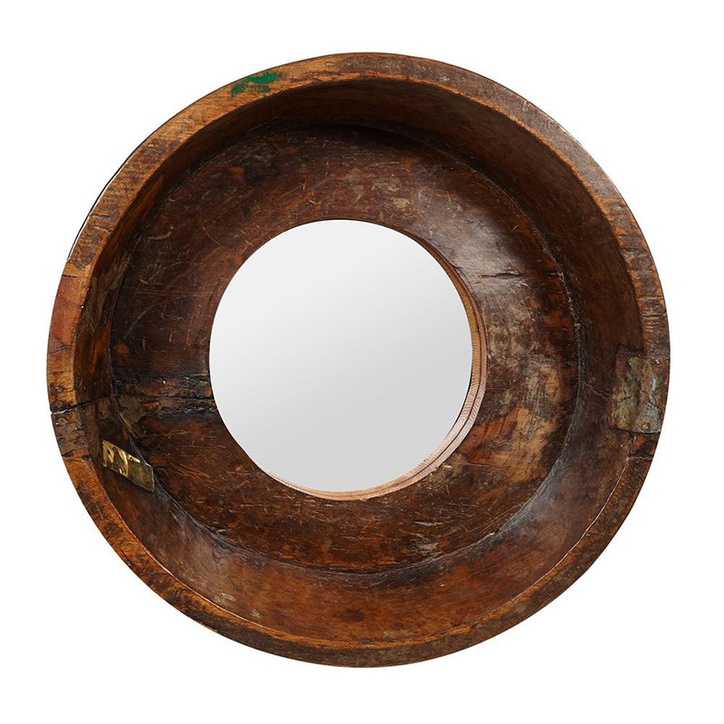 Зеркало Antique Indian Mango Wood Mirror Коричневый в Саратове | Loft Concept 