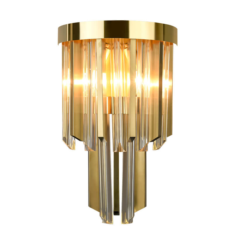 Бра Zacaria Sconce Золотой Прозрачный (Transparent) в Саратове | Loft Concept 