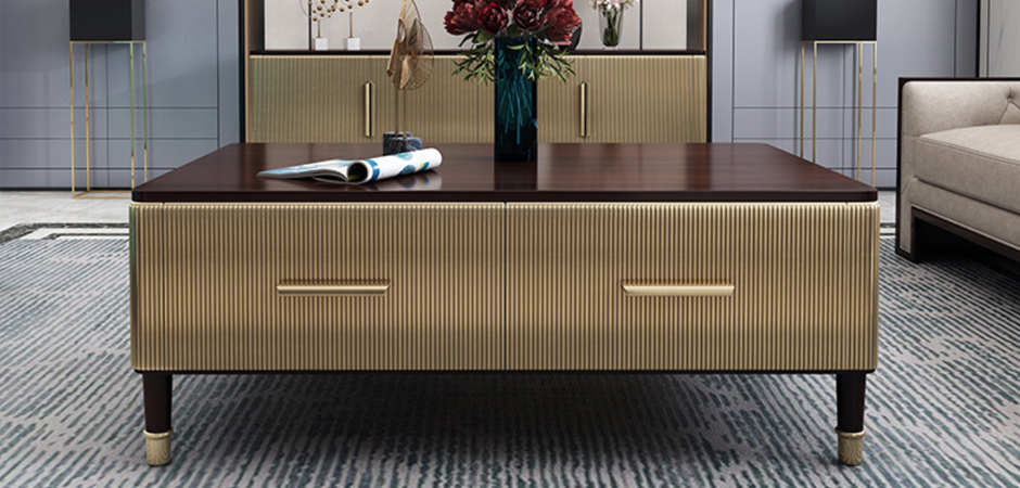 Birmingham Textured Coffee Table Gold Birmingham Textured Coffee Table Gold - Loft-Concept в Саратове