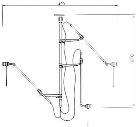 Потолочный светильник Steampunk Extension Pole в Саратове