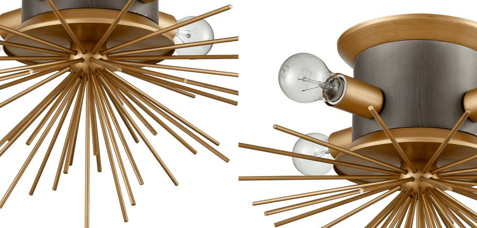 Потолочный светильник Hedgehog Brass Chandelier Потолочный светильник Hedgehog Brass Chandelier - Loft-Concept в Саратове