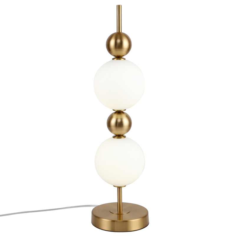 Настольная лампа PEARLS SUSPENSION Белый Латунь Настольная лампа PEARLS SUSPENSION Белый Латунь в Саратове | Loft Concept