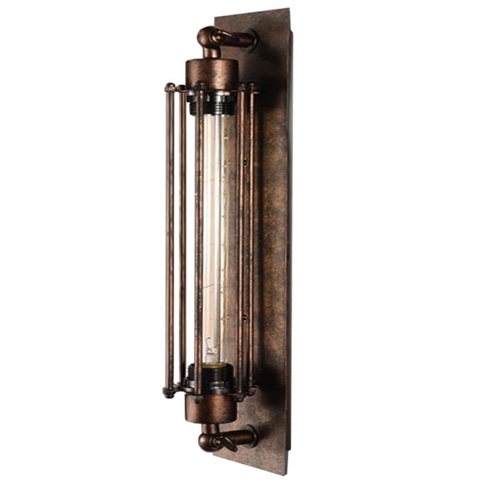 Бра Loft Industrial Edison Cage Momo vintage Бурая ржавчина Бра Loft Industrial Edison Cage Momo vintage Бурая ржавчина в Саратове | Loft Concept