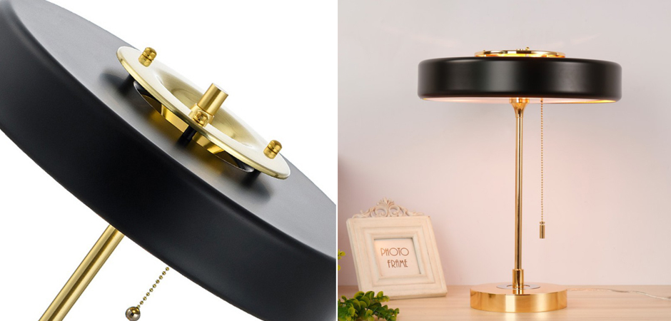 Настольная Bert Frank Revolve Table Lamp Black Настольная Bert Frank Revolve Table Lamp Black - Loft-Concept в Саратове