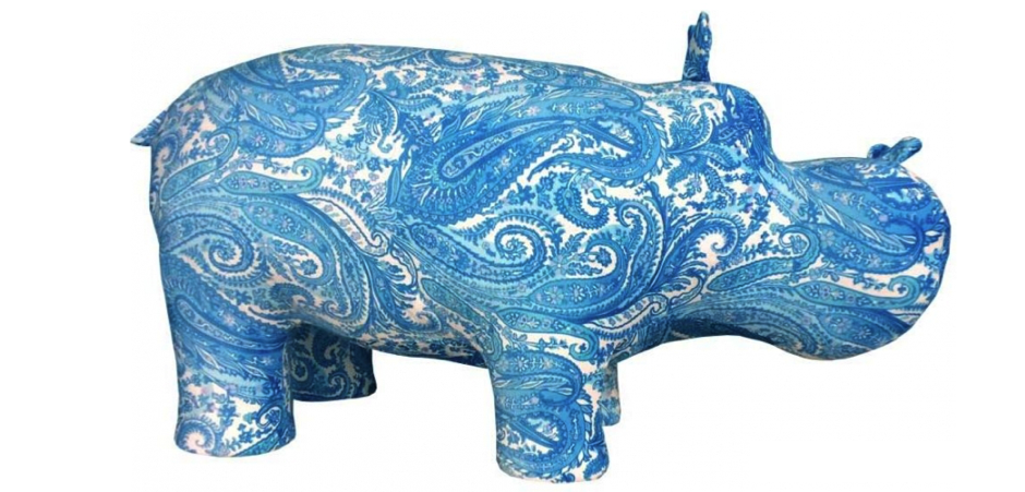 Пуф Бегемот Poof Hippo pattern Пуф Бегемот Poof Hippo pattern - Loft-Concept в Саратове