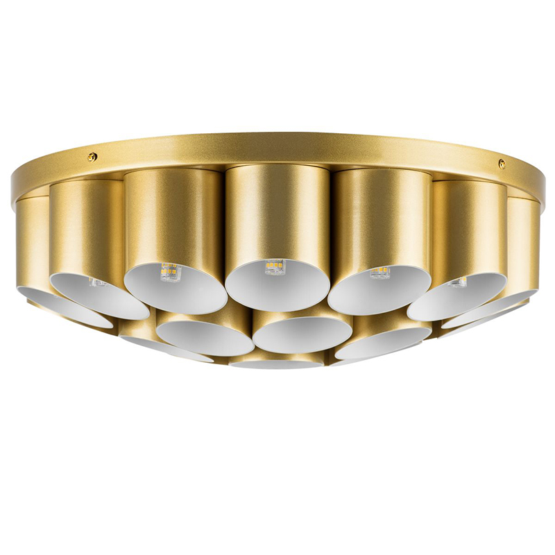 Потолочный светильник Garbi Gold Pipe Organ Ceiling Lamp 22 Золотой Белый в Саратове | Loft Concept 