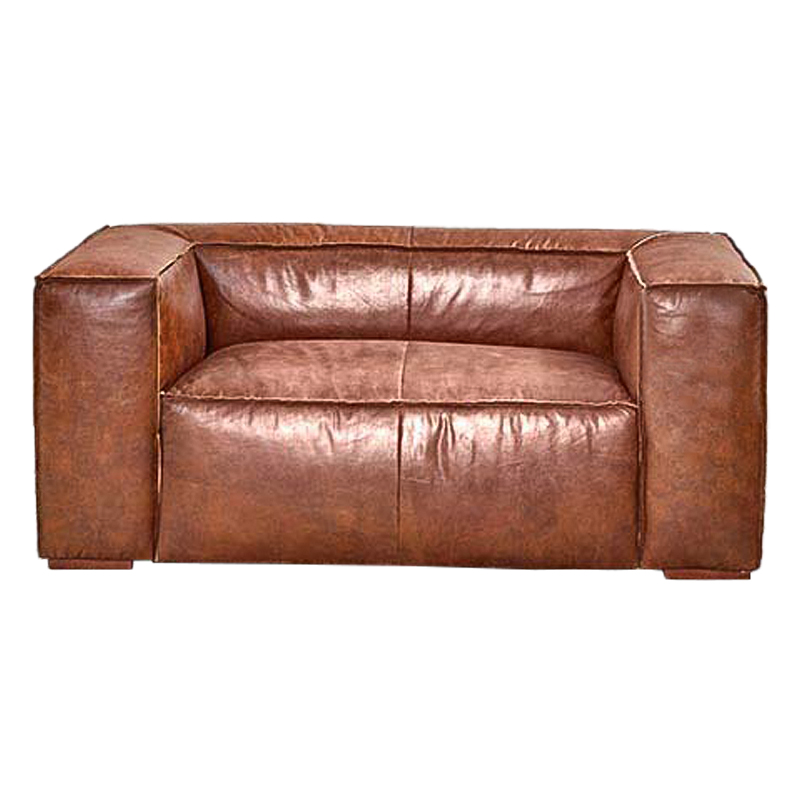 Диван Leather Softness Sofa Коричневый в Саратове | Loft Concept 