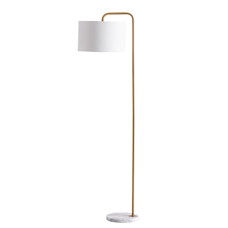 Торшер Randers Floor Lamp Белый Золотой в Саратове | Loft Concept 