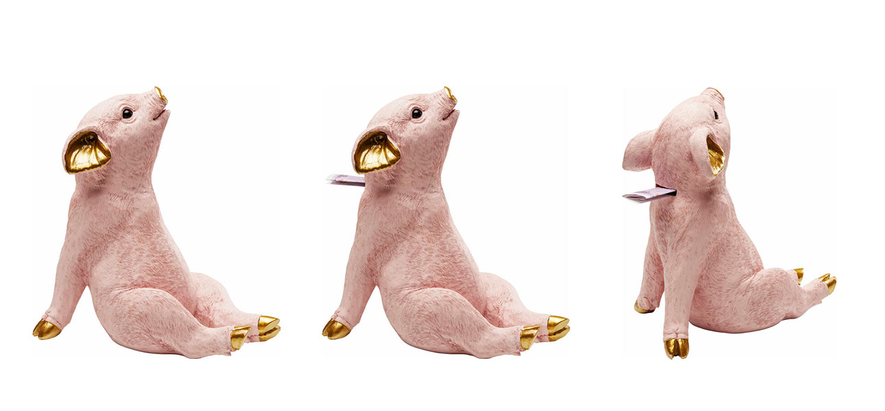 Статуэтка розовый поросенок Pink pig - фото №1