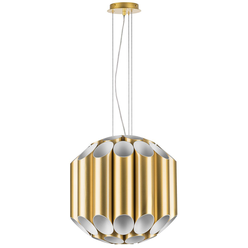 Люстра Garbi Gold Pipe Organ Chandelier 44 Золотой Белый в Саратове | Loft Concept 