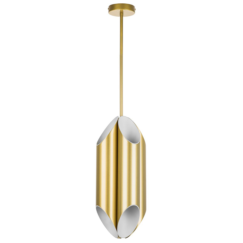 Подвесной светильник Garbi Gold Pipe Organ Hanging Lamp Золотой Белый в Саратове | Loft Concept 