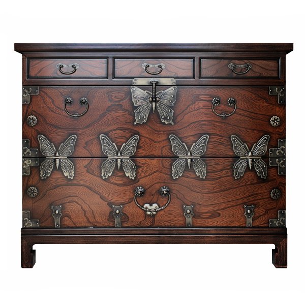 Китайский комод Chinoiserie chest of drawers Butterfly Китайский комод Chinoiserie chest of drawers Butterfly в Саратове | Loft Concept