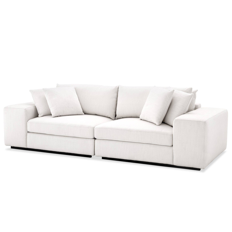 Диван Eichholtz Sofa Vista Grande white Белый Черный в Саратове | Loft Concept 