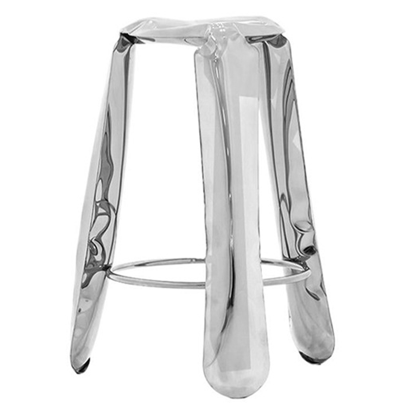 Барный стул Stainless Steel Bar Plopp Stool by Zieta Хром в Саратове | Loft Concept 