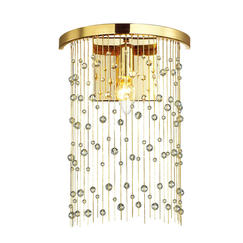 Бра Hailstorm Rain Wall lamp gold Прозрачный (Transparent) Золотой в Саратове | Loft Concept 