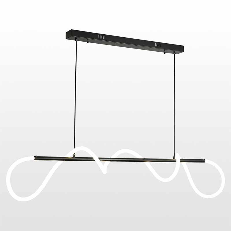 Люстра Luke Lampco Tracer Chandelier Black Line Белый Черный в Саратове | Loft Concept 