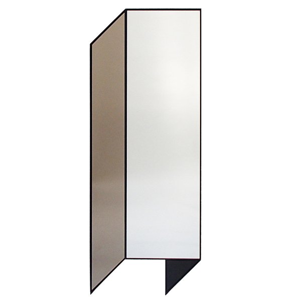 Зеркало Bower Fold Floor Shape Mirror Прозрачный Черный Серый в Саратове | Loft Concept 