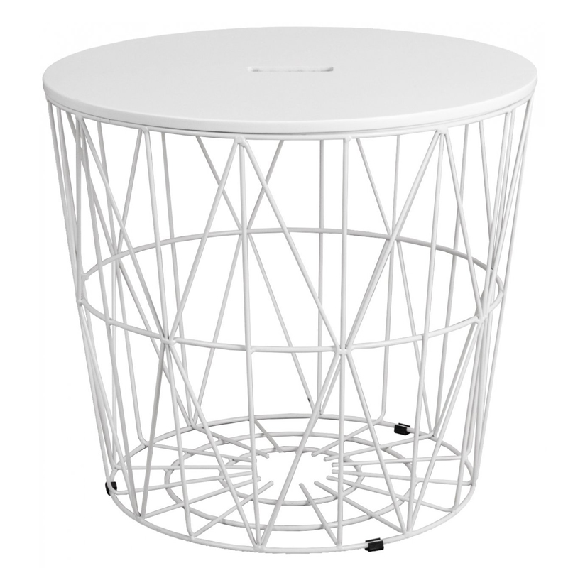 Приставной стол Cambria Side Table white Белый в Саратове | Loft Concept 