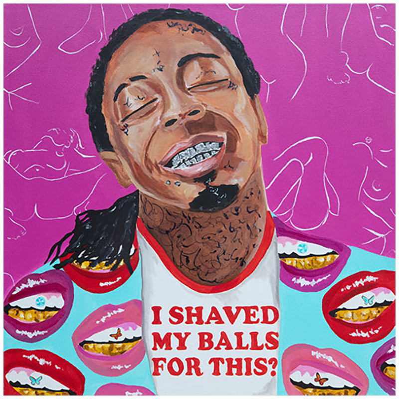 Картина Lil Wayne "I Shaved My Balls for This?" Мульти в Саратове | Loft Concept 