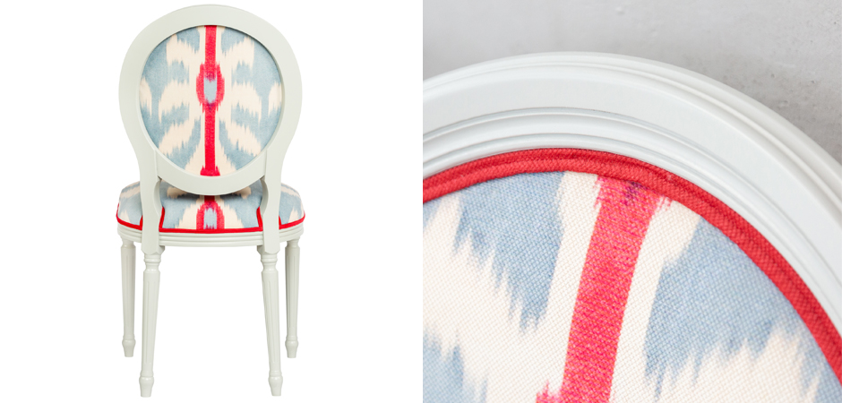 Стул Ikat Pattern с белым основанием Стул Ikat Pattern с белым основанием - Loft-Concept в Саратове