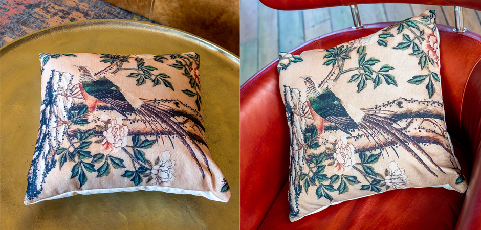 Декоративная подушка Beige and Green Chinoiserie 3 Декоративная подушка Beige and Green Chinoiserie 3 - Loft-Concept в Саратове