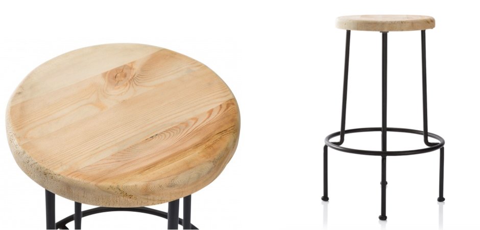 Барный стул Industrial Iron Linden Bar Stool Барный стул Industrial Iron Linden Bar Stool - Loft-Concept в Саратове